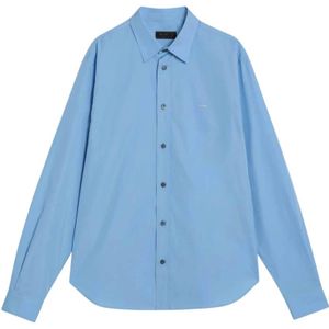Prada, Heren, Overhemden, Blauw, Maat: XL