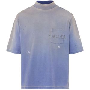 Maison Margiela, Heren, Tops, Blauw, Maat: M