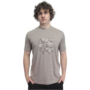 Emporio Armani, Heren, Tops, Grijs, Maat: XL Katoen,