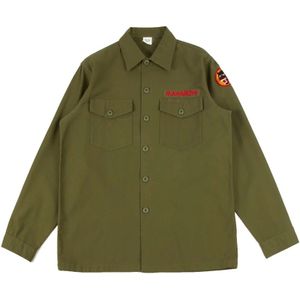 Maharishi, Heren, Overhemden, Groen, Maat: M Katoen,