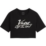 VANS - Off The Wall Crop II - T-shirt - Zwart - Katoen