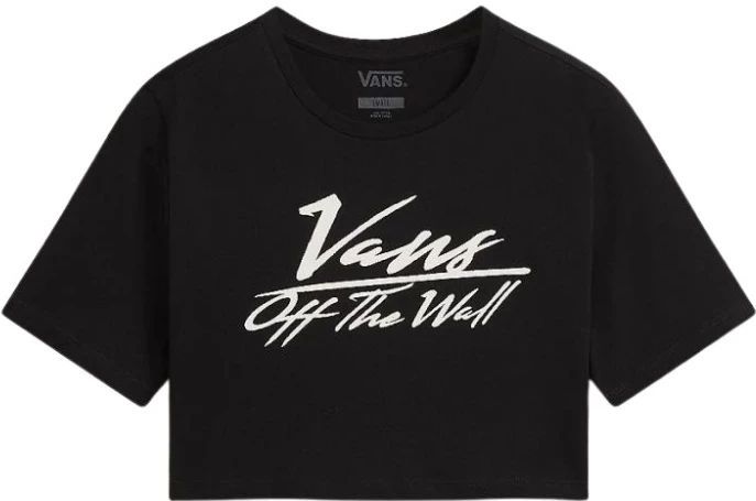 VANS - Off The Wall Crop II - T-shirt - Zwart - Katoen