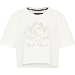 Carlo Colucci, Dames, Tops, Wit, Maat: L Katoen,
