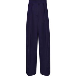 Sportmax, Dames, Broeken, Paars, Maat: 2XS Poliester,