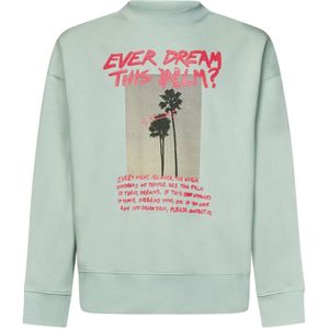 Palm Angels, Heren, Sweatshirts & Hoodies, Groen, Maat: XS Katoen,