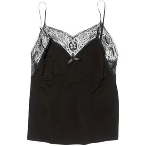 Acne Studios, Dames, Tops, Zwart, Maat: L Viscose,
