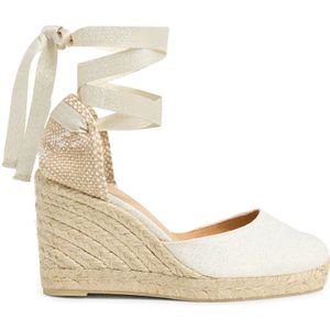 Castañer, Dames, Schoenen, Wit, Maat: 41 EU Linnen,