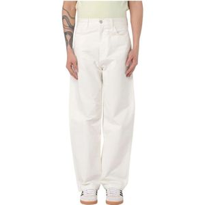 Carhartt Wip, Heren, Broeken, Wit, Maat: W32