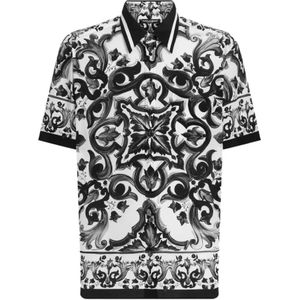 Dolce & Gabbana, Heren, Overhemden, Zwart, Maat: L