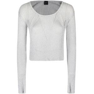 Pinko, Dames, Truien, Grijs, Maat: S Viscose,
