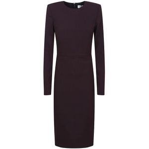 Victoria Beckham, Dames, Jurken, Bruin, Maat: S Wol,