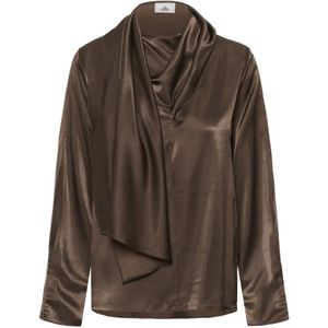 Karen by Simonsen, Dames, Blouses & Shirts, Bruin, Maat: M Viscose,
