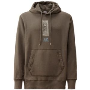 C.p. Company, Heren, Sweatshirts & Hoodies, Grijs, Maat: S Katoen,