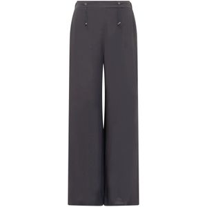 Fabiana Filippi, Dames, Broeken, Blauw, Maat: XL Viscose,