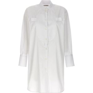 Alberto Biani, Dames, Jurken, Wit, Maat: XS Katoen,