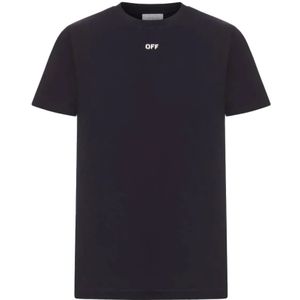 Off White, Heren, Tops, Zwart, Maat: XL Katoen,