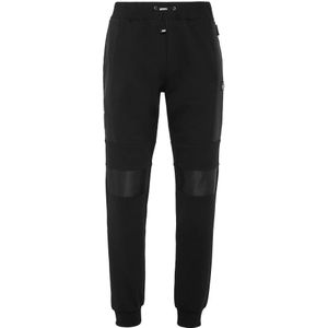 Philipp Plein, Heren, Broeken, Zwart, Maat: 3XL Katoen,