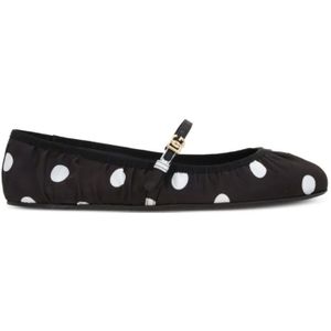Dolce & Gabbana - Ballerina's - Zwart - Raso Stof