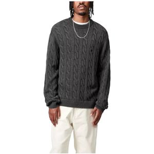 Carhartt WIP - Carter - Trui - Zwart - Katoen - Klassiek Kabelpatroon