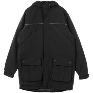 New Era - Zwarte Parka Jas - Heren - Polyester