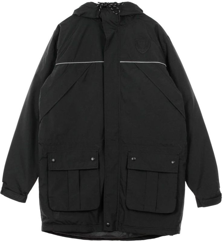 New Era - Zwarte Parka Jas - Heren - Polyester