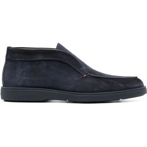 Santoni Suede Desert Laarzen , Blue , Heren , Maat: 41 EU