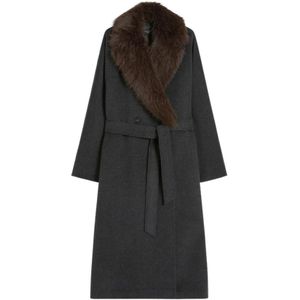 Weekend, Dames, Mantels, Grijs, Maat: 2XS