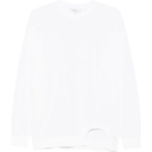 Tibi, Dames, Sweatshirts & Hoodies, Wit, Maat: S Viscose,