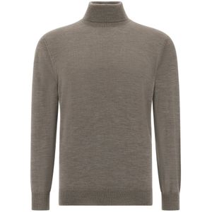 Boggi Milano - Coltrui - Taupe - Knitwear - Lange Mouw