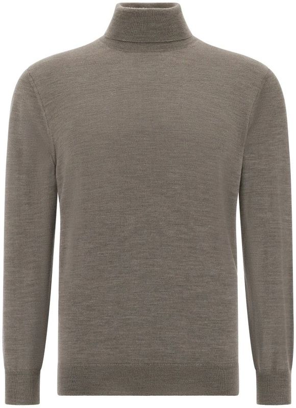 Boggi Milano - Coltrui - Taupe - Knitwear - Lange Mouw