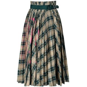 Essentiel Antwerp - Floral A-lijn Rok - Veelkleurig - Geplisseerd Polyester