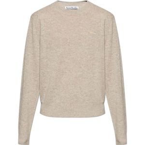 Acne Studios, Heren, Truien, Beige, Maat: L Wol,