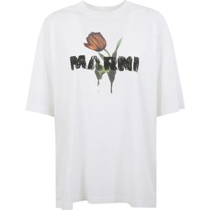 Marni, Dames, Tops, Wit, Maat: 2XS Katoen,