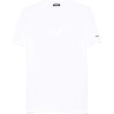 DSQUARED2 - Shirt - Wit - 2 Pack - Halve Mouw - V-hals