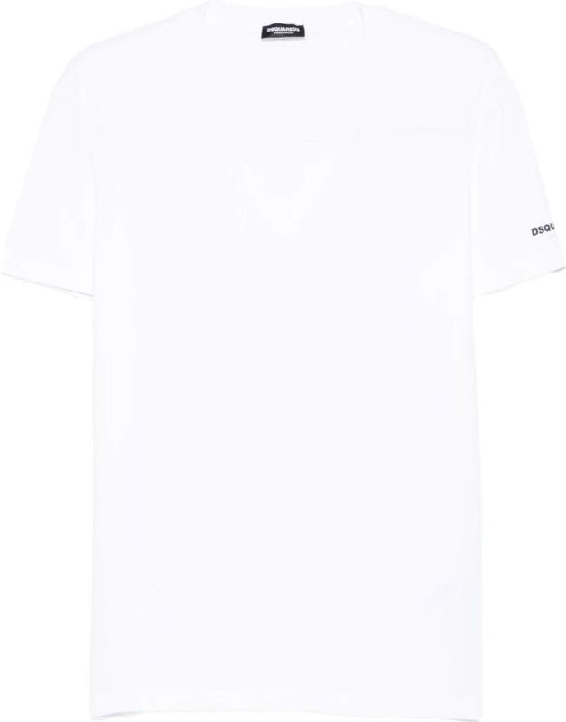 DSQUARED2 - Shirt - Wit - 2 Pack - Halve Mouw - V-hals