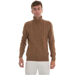 Gran Sasso, Heren, Truien, Bruin, Maat: 3XL Wol,