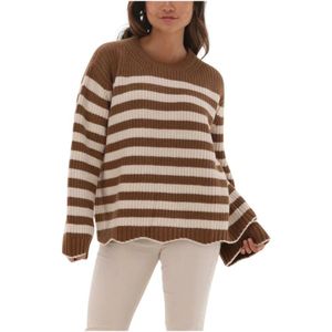 Semicouture, Dames, Truien, Bruin, Maat: 4XS