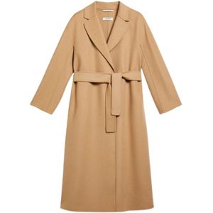 Max Mara, Dames, Mantels, Beige, Maat: S Wol,