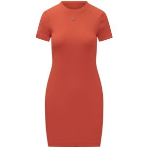 Givenchy, Dames, Jurken, Oranje, Maat: M Katoen,