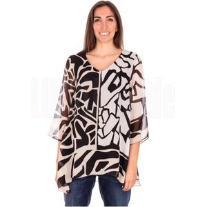 Elena Mirò, Dames, Blouses & Shirts, Veelkleurig, Maat: 41 EU Zijde,