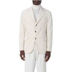 Brunello Cucinelli, Heren, Jassen, Beige, Maat: XL Corduroy,