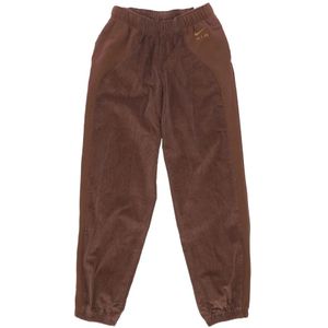 Nike - High-waisted Trainingsbroek - Bruin - Katoen - Dames