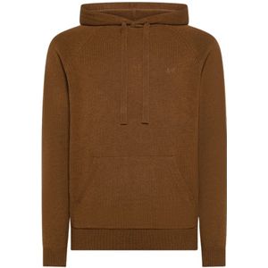 Sun68, Heren, Sweatshirts & Hoodies, Bruin, Maat: S Wol,