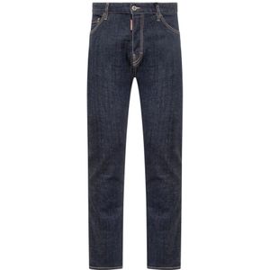 Dsquared 2 - Cool Guy Jeans - Marineblauw - Katoenmix - Slim Fit