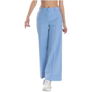 P.a.r.o.s.h., Dames, Broeken, Blauw, Maat: M Katoen,