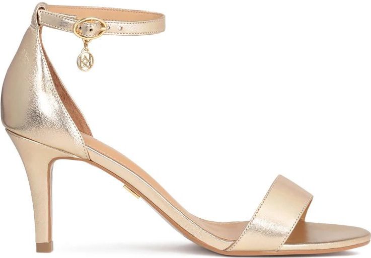 Kazar - Sandalen - Goud - Dames - Hoogwaardig Graanleer