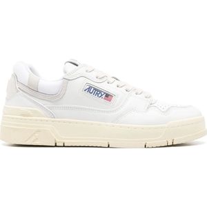 Autry CLC Low Basketbalgeïnspireerde Sneakers , White , Heren , Maat: 42 EU