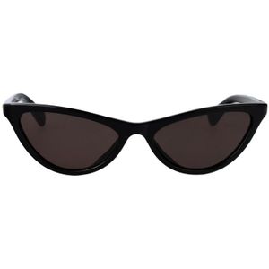 Bottega Veneta - Ribbon Cat-eye - Zonnebril - Zwart - 56 mm Lensbreedte
