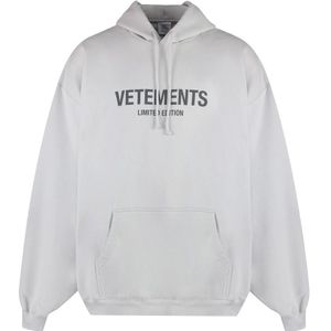 Vetements, Heren, Sweatshirts & Hoodies, Grijs, Maat: M Katoen,