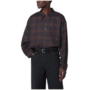 Studio Nicholson, Heren, Overhemden, Veelkleurig, Maat: S Katoen,